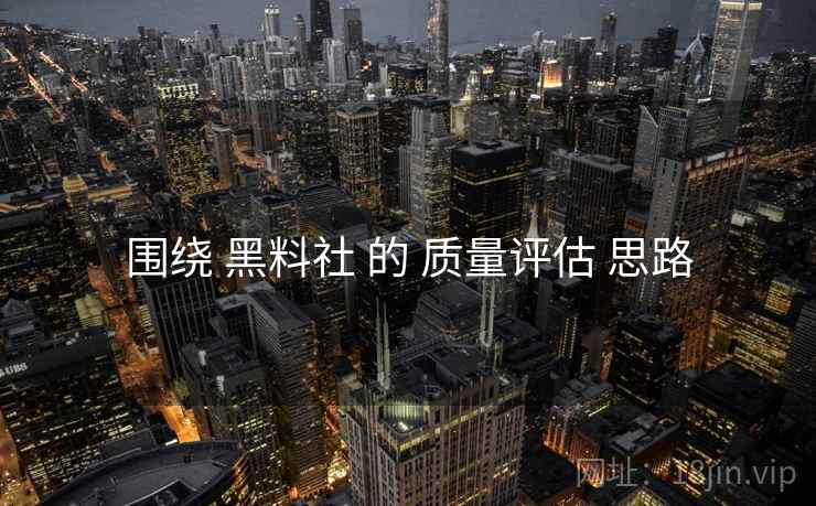 围绕 黑料社 的 质量评估 思路